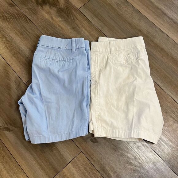 Lot of 2 J Crew Chino Casual 6.5” Shorts Women 4 Bin K-27‎ - Picture 1 of 7